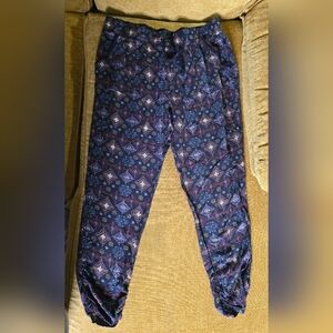Signature Studio Blue Patterned Ankle Pants